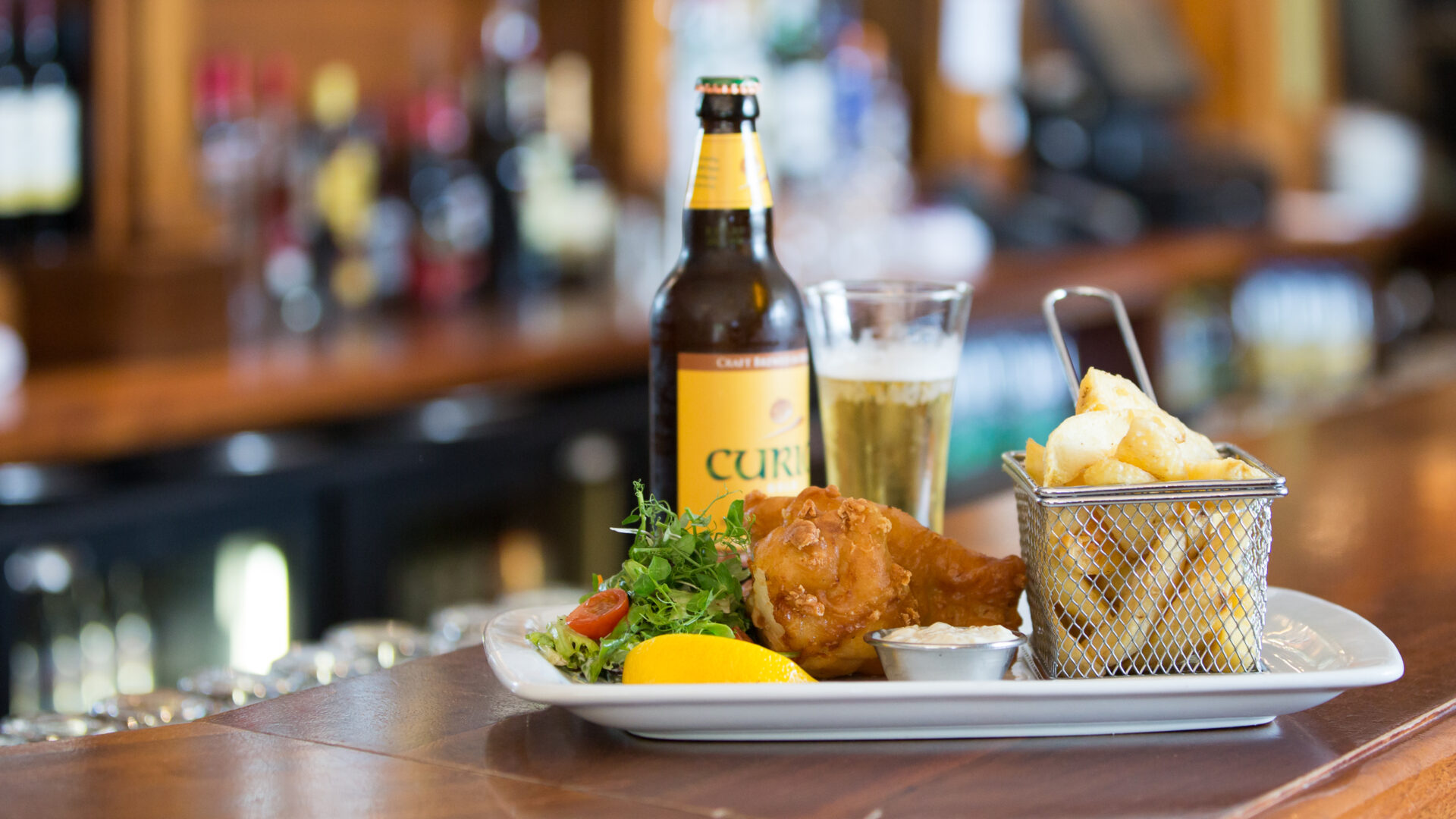 Fish n Chips at bar