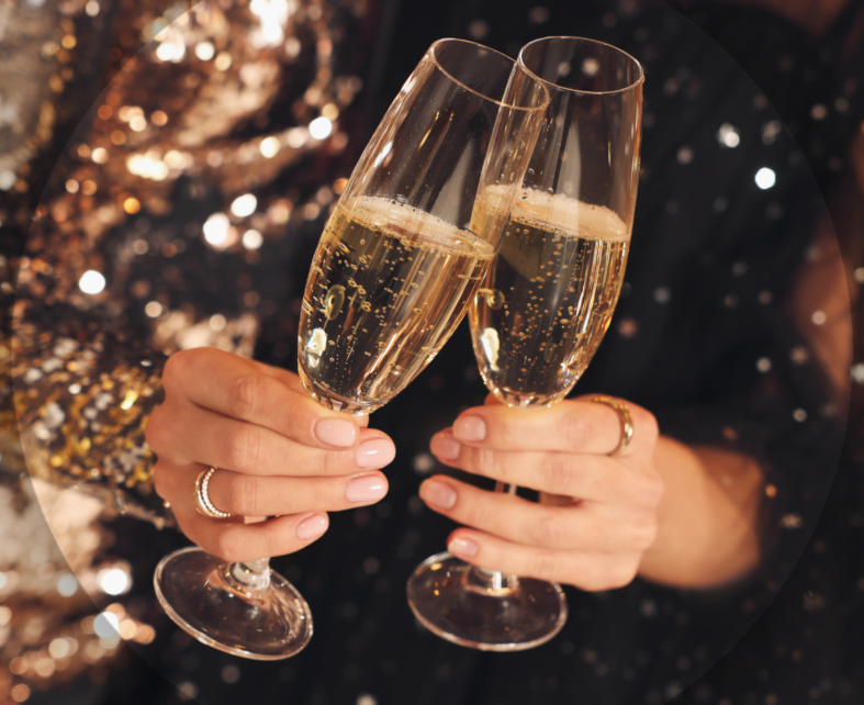 Gold Black and White Elegant New Year